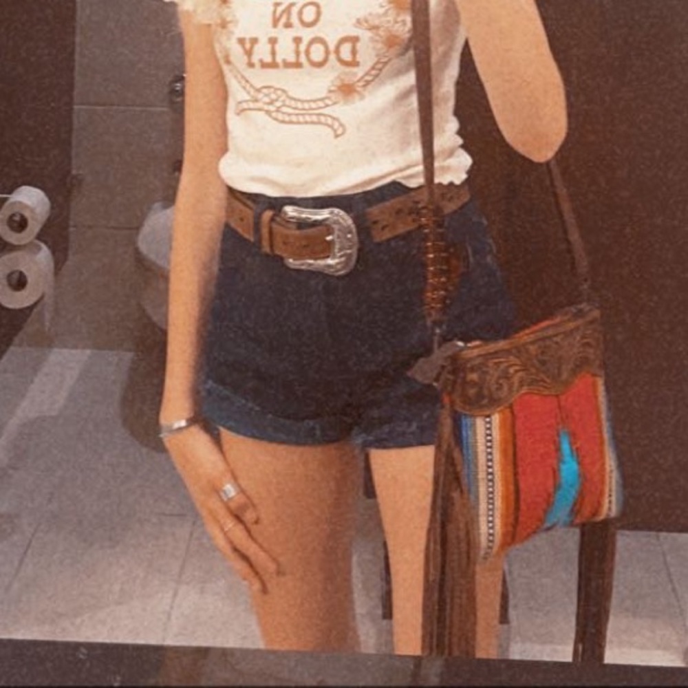 Wrangler Navy Blue cutoff shorts